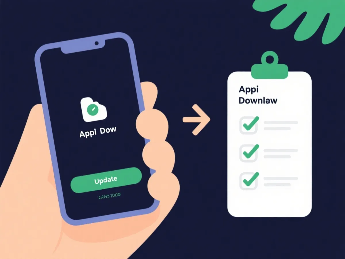 客户端下载与更新流程示意
